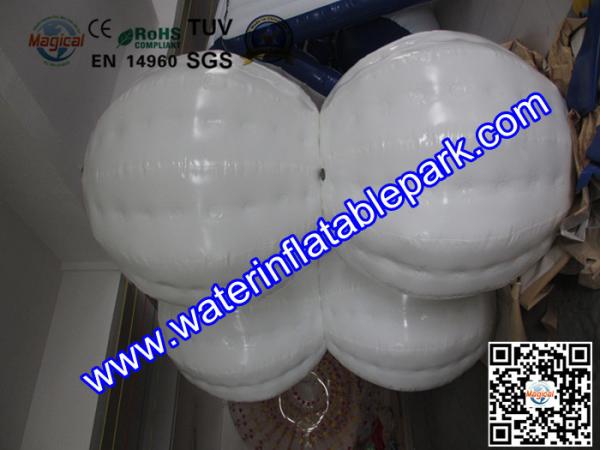 White 1.0mm  TPU Inflatable Bumper Ball Rental ODM / OEM Available