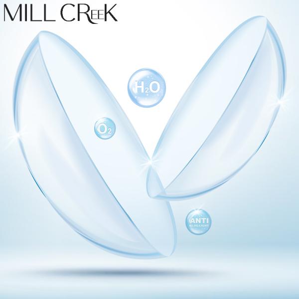 MILLCREEK Bandage Contact Lenses with 40% Water Content 14.5mm Diameter for Yearly Therapeutic Use
