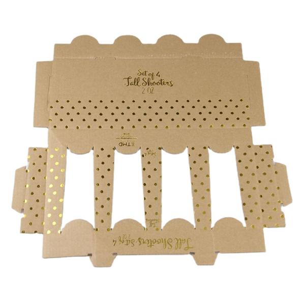 Customized Shape Tea Bags Packaging Boxes with UV Coating and Custom Printed Kraft Paper