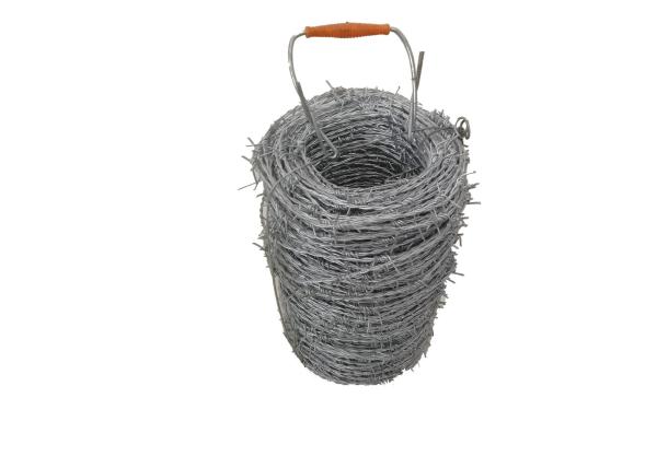 O Pvc das costas 25KG 2 revestiu o arame farpado para a cerca dos rebanhos animais