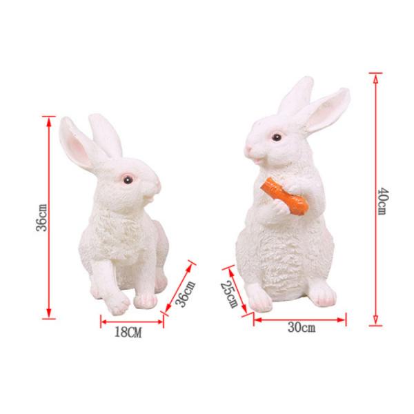 Resin rabbit lights garden landscape lawn lamp park scenic spot cartoon animal grassland beautiful bright lamp