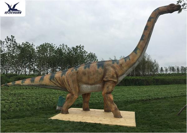 Outside Zoo Park Decorative Realistic Dinosaur Models Water And Smoke Spraying