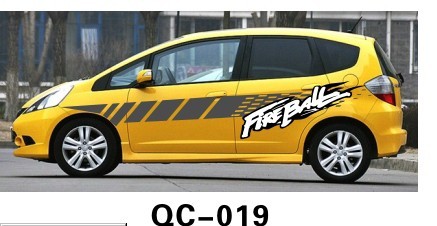Various size Car Body Sticker QC-019A / PVC Car Decoration