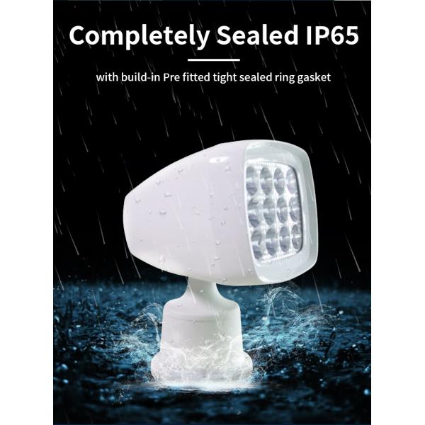 60w Marine Searchlight 50M Remote Control Marine Spotlight White