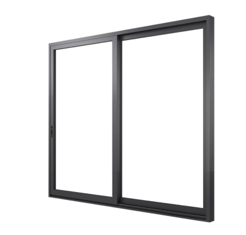 Home Modern Sliding Window Black Double Glazed Aluminum Windows