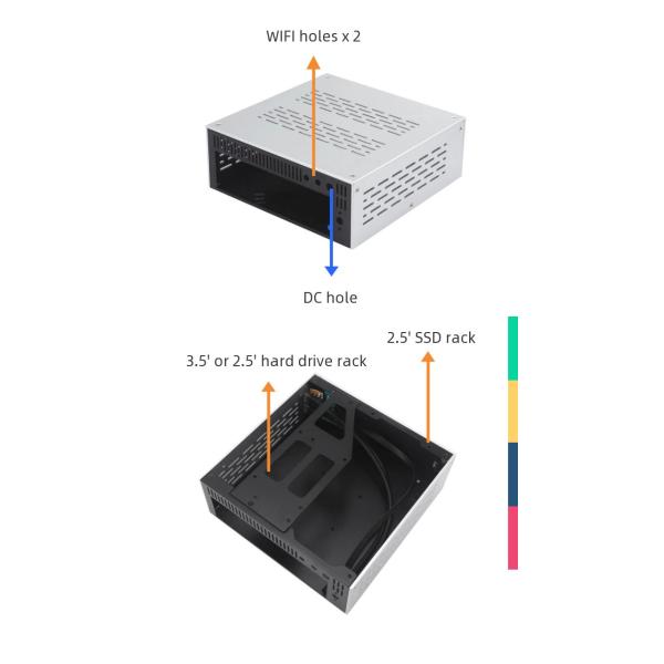 200*85*200mm Mini PC Cabinet