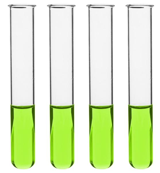 Borosilicate Glass Serological Test Tubes with Black Bakelite Screw Caps Silicon Liners, Vol.30ml 20x150mm