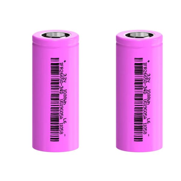 26650 Low Temperature Resistant 3.2V 3400mAh LiFePO4 Cylindrical High Rate Rechargeable Battery