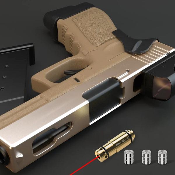 Training Laser Cartridge 9MM Caliber Brass Red Laser 650nm Wavelength