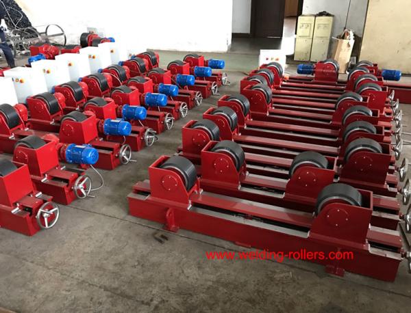 10T Conventional Pipe Welding Rotator For Pipe Butt With PU With Bolt Adjustment