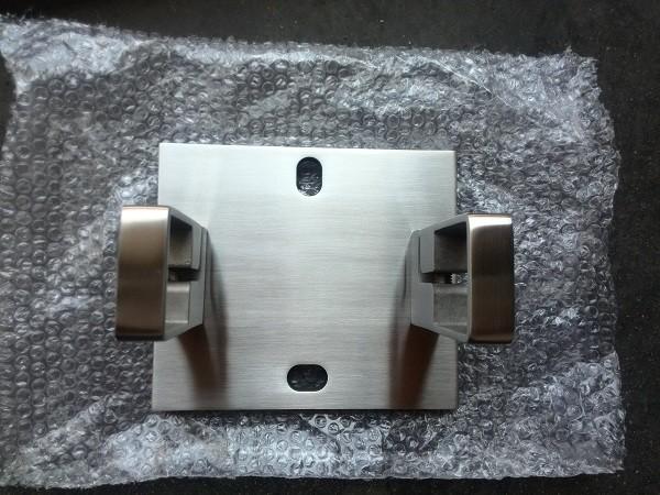 SS304 316 Square Stainless Steel Balustrade Wall Mount Flange With Satin / Mirror Surface