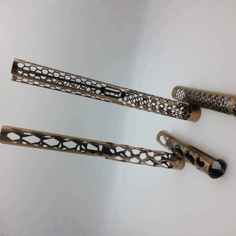 Precision Laser Cutting Stainless Steel Pipes Perforation Electroplating