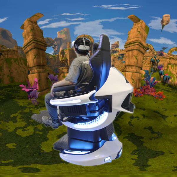 Indoor Playground Exciting Roller Coaster Games Simulator Virutal Reality 360 Degree Flight Simulator Chair