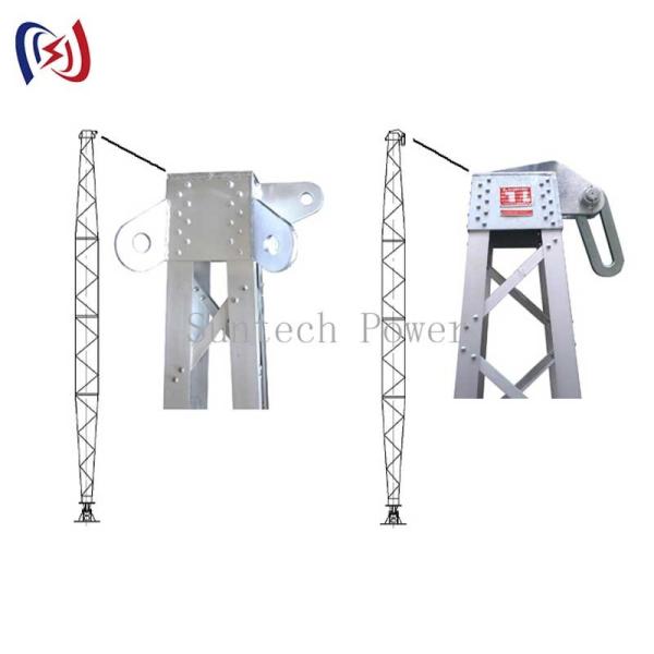 Pôle électrique de gin en alliage d'aluminium pour la construction de tours Pôle électrique de béton