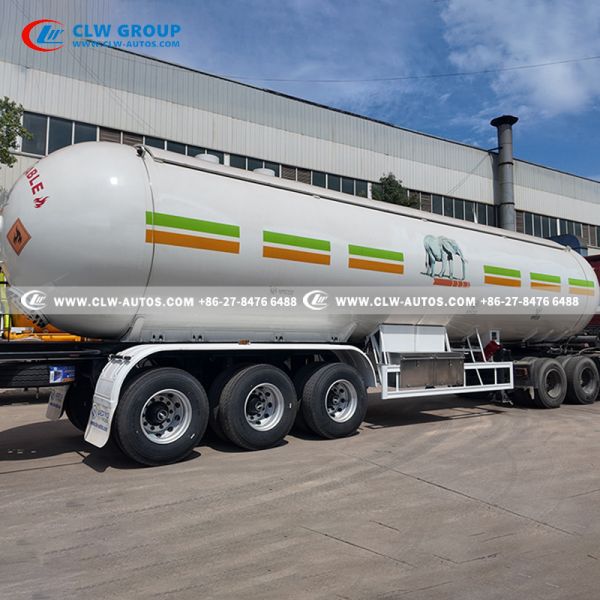 Tri-Axle 60m³ LPG Tanker Trailer with Q345R Steel Tank and USA CORKEN Pump for Bulk Gas Distribution