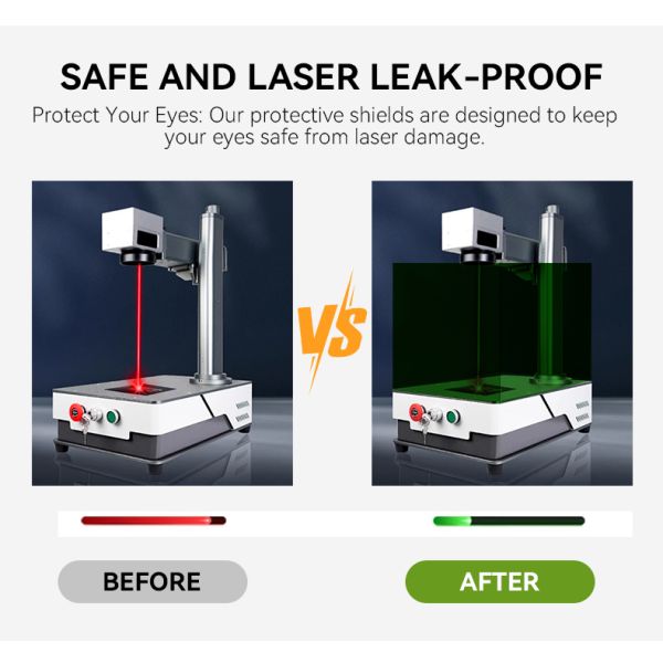Size 360*400*3mm Customized Laser Protector Laser Protective Window 532 Eye Laser Protection Sheet Plate