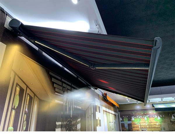Outdoor Motorized Waterproof Retractable Awning Canopy Full Cassette Awning