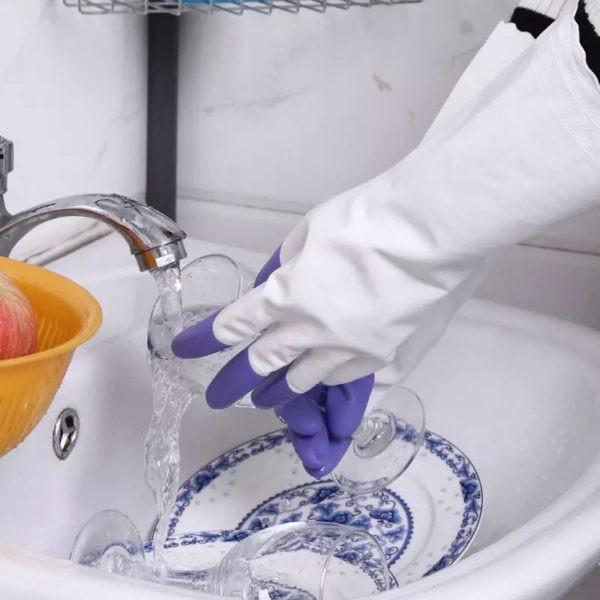 Long Cuff PVC Hand Gloves Washed And Reused High Temperature Resistant