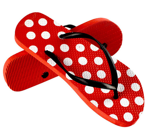 V strap full color printed Women Flip flops thongs slipers manufacturers