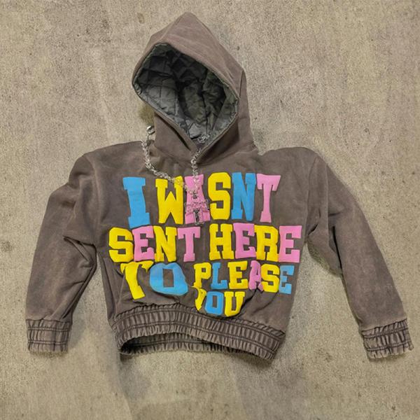 T-shirt à capuche à double couche sur mesure pull sans attache taille étroite poids lourd sweat-shirt en laine coupé sweat-shirt en gros