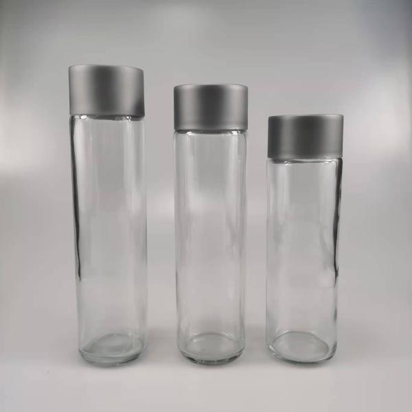 Glass Cold Pressing Fruit Juice Milk Cold Brew Coffee Beverage Voss Water Bottle 350ml 400ml