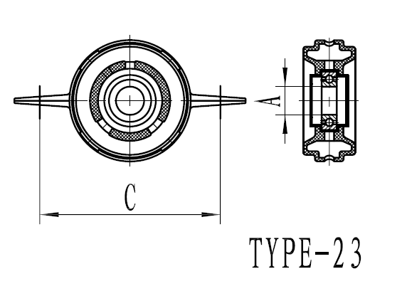 37230 22042 Center Driveshaft Support Bearing Toyota Cressida 1976-1984 4M Engine MX36