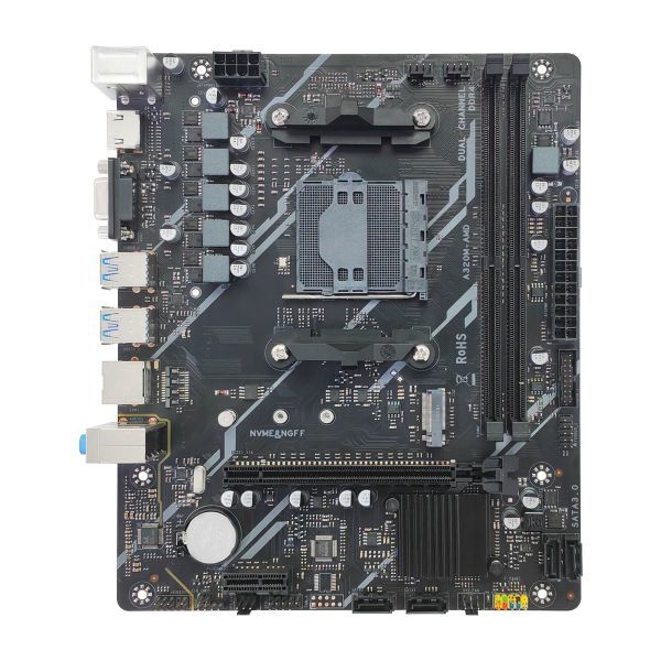 AMD AM4 Motherboard USB 3.2 SATA 3.0 Dual Channel DDR4 64GB A320 Mainboard