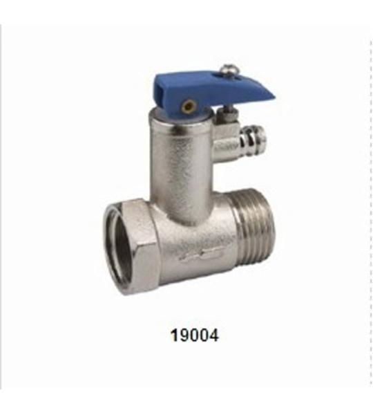 Water Brass Ball Valve 19004 , High Pressure Ball Valve PTFE Seal