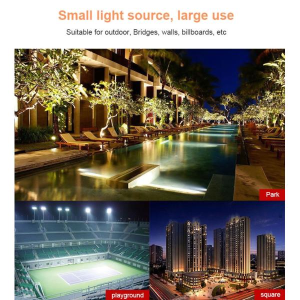 100W Waterproof Outdoor LED Flood Lights , Warm White Led Garden Flood Lights