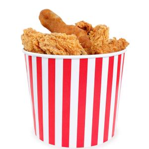オーダーメイド ロゴ 食品グレード ポップコーン バブ カップ 使い捨て フライド チキン 梱包 バケツ バレル