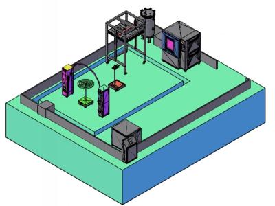 Overall IPX1-IPX9K Waterproof Test Chamber , Simultaneous Environmental Testing Machine