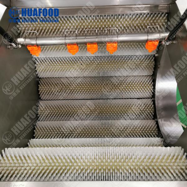 Small carrot washing machine/ Stainless steel wool roller cleaning machine/ Root vegetable cleaning and peeling machine