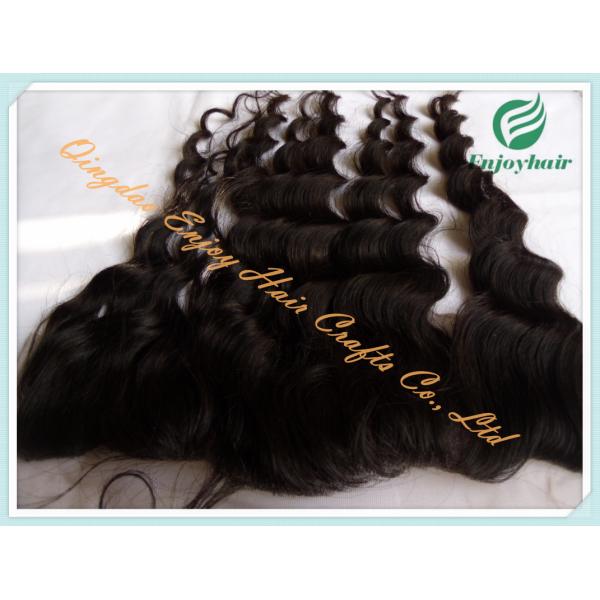 Malaysian virgin remy hair lace frontal 13''x4'' ,natural color loose wave 10''-24'' hair
