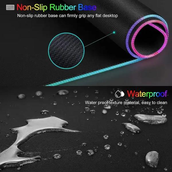 Making Gaming Keyboard Mouse Pad Private Mold Yes LED RGB Non-Slip Extended XXL Mouse Mat
