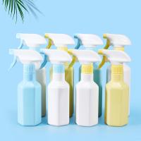 300 ml/500 ml rectangle blanc/bleu/jaune lisse avec pompe blanche pour flacon pulvérisateur