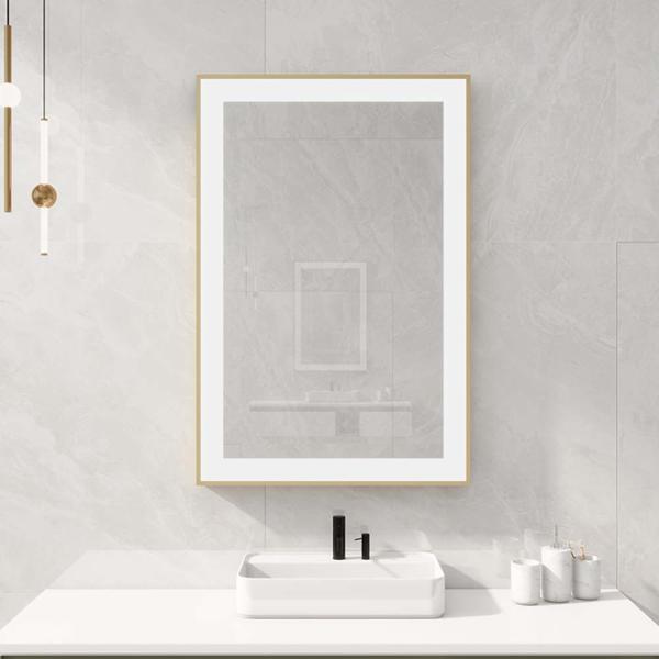 Lumière de miroir de salle de bain LED de luxe pour les suites d'hôtel et la rénovation de la maison avec éclairage atténuable Structure imperméable à l'eau et design minimaliste élégant