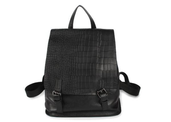 New College Wind Double Womens Fashion Rucksack Female Student Embossed Clamshell
