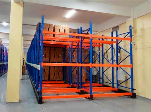 Système d'étagères mobiles électriques ISO 220V 11M Hauteur 500 kg par palette