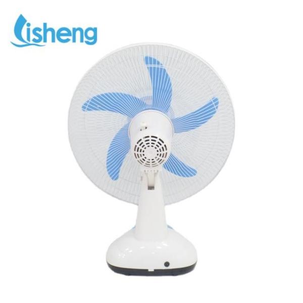 16 Inch Solar Rechargeable Table Fan 12V DC Electric Household Air Cooling Fan