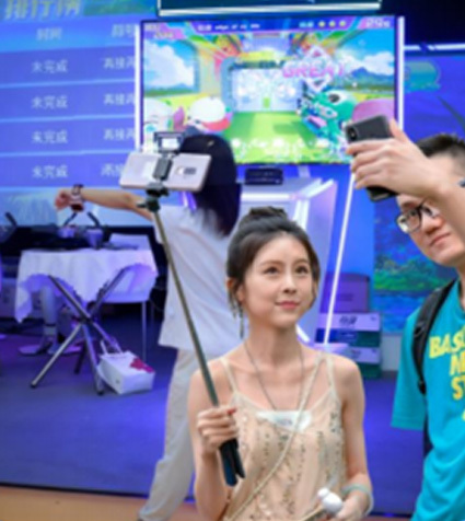 65-inch HD Interactive Screen Sports Game Machine with Motion-Sensing for 2 Players