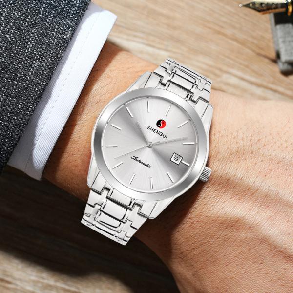 Fashion Automatic Mechanical Watch 304 Stainless Steel Classic Design For Men