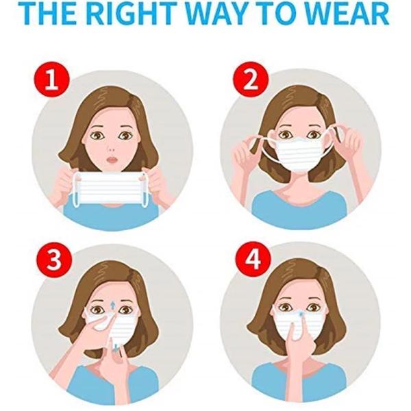 Ce Approved Children Face Masks , Protective Earloop Face Mask For Baby