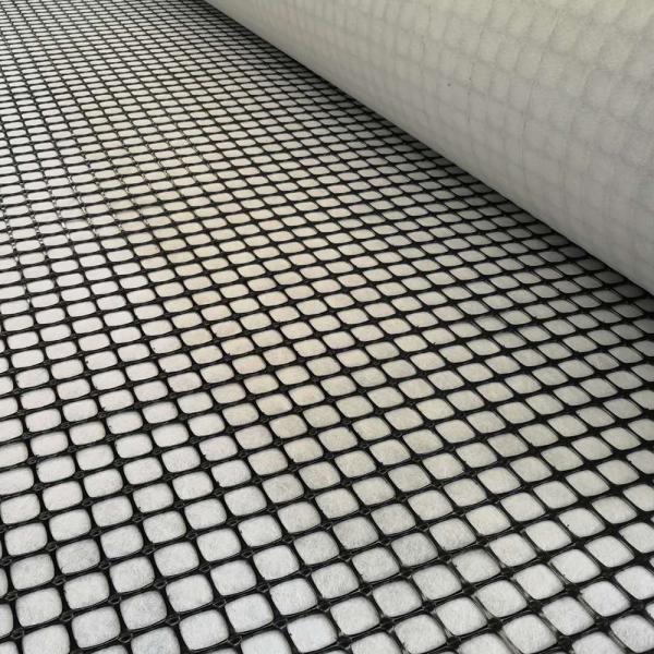 150gsm Geotextile polypropylene PP Biaxial Geogrid For Slope Stabilization 30-30kN/M