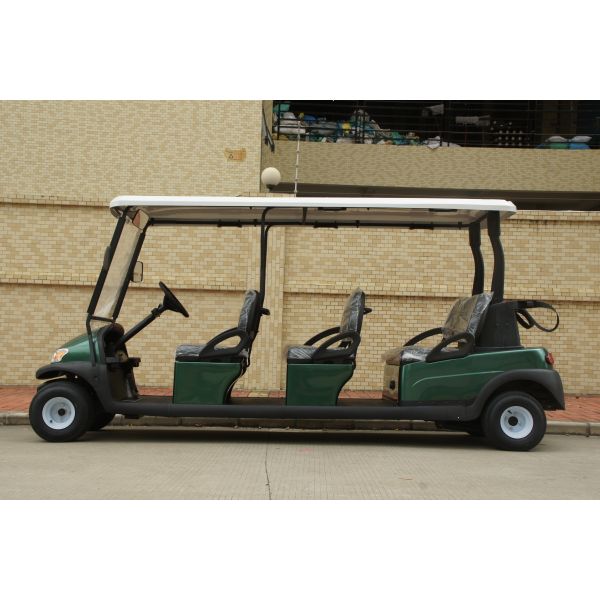 6-Seat Electric Golf Cart Aluminum Body Custom Color with 48V Lithium/Lead Acid Battery Strong Climbing Ability