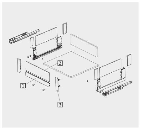 Heavy Duty Tandembox Drawer Systems Full Extension Soft Closing Double Wall