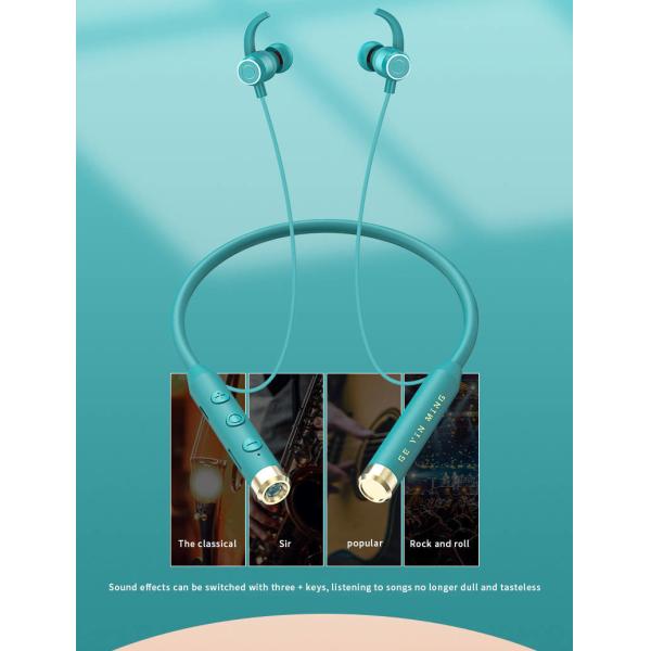 Neckband Bluetooth Earphones Magnetic Absorption Design 600 MAh HiFi Sound