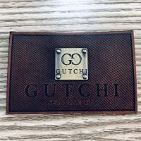 Eco Friendly custom leather patches Shiny Metal Logo For Cowboy Clothing
