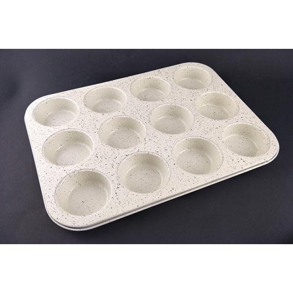 New develop Carbon Steel Marble nonstick Coating Cake Pan Set marble coating