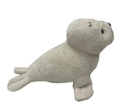 15CM 5.9IN White Seal ECO Friendly Stuffed Animals Made From Recycled Materials
