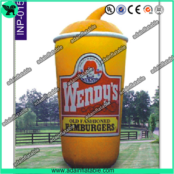 5m Oxford Cloth Outdoor Giant Inflatable Cup Model with Print for Promotional